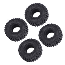 4 pièces 62x21mm Roues RC en caoutchouc-éponge rainurées SCX24