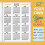 Set di 20 stencil per agende e scrapbooking 4