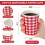 Red & White Gingham Paper Cups 9oz (100 pcs) 3
