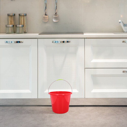 Röd plastskopa med ergonomiskt handtag, 5 gallon 2