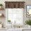Αγροικία Vintage Star Valance, Θήκη Ράβδων για Κουζίνα, Υπνοδωμάτιο, Μπάνιο – Ρουστίκ 2