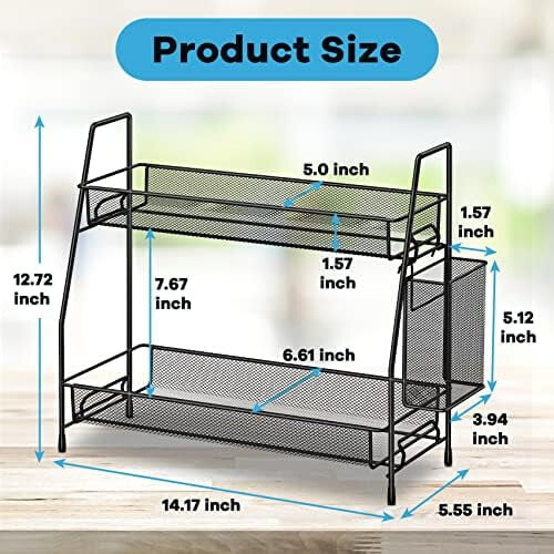 Countertop Spice Rack Organizer 2-Tier 1