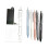 5-Piece ST Tip Fine Point Push-Action Pens Quick-Dry Ink Replaceable Refills for Office Marking & Note Organization (Multiple Colors) 2
