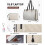 Bolsa Packuum 3 em 1 para Mulheres, Bolsa para Laptop de 15,6 Polegadas com Compartimento Térmico para Almoço e Carteira Combinando para Trabalho e 6