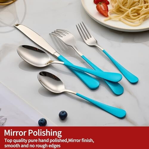 20-Piece Stainless Steel Flatware Set for 4, 18/0, 2