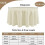 6 Pack Ivory Round Tablecloths 90" Polyester 4