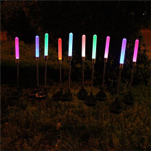 Luci Solari da Esterno A Forma di Giunco, Luci LED da Vialetto Che Cambiano Colore con Picchetto, Facili da Installare per Giardino, Cortile,