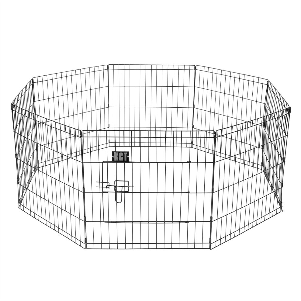 Kct Medium Wire Pet Play Pen Indoor/Outdoor Enclosure For Dogs & Puppies