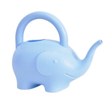 Regadera de jardín de plástico elefante de dibujos animados para niños de mano gran capacidad 1 L