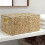 Rectangular water hyacinth storage basket with lid 5