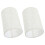 Ensemble de 2 abat-jour cylindriques vintage en lin beige 4