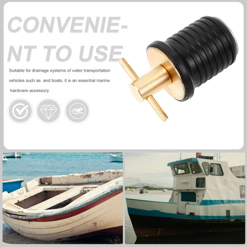 Marin kopparavtappningsplugg för båtar och yachter 1