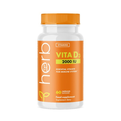 Vitamine D3 2000 IU 60 Capsules Herb