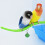 Parrot Perch Stand Plastic Sand Bird Stick 2PCS 3