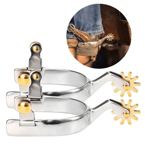 Rustfrit stål western hestesporer 2