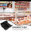 Black ABS Vegetable Display Tray 30.2 x 29.5 x 10 cm 2
