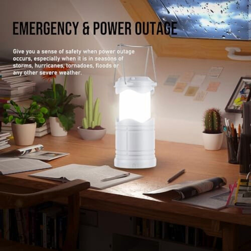 LED Camping Lantern – 350 Lumen, Collapsible & Portable, 1
