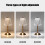 Vintage USB Rechargeable Table Lamp – Touch Dimmable, 3 5