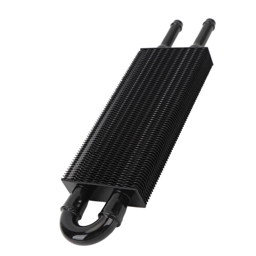 Raffreddatore dell'olio del cambio a due file 233x65x20mm nero