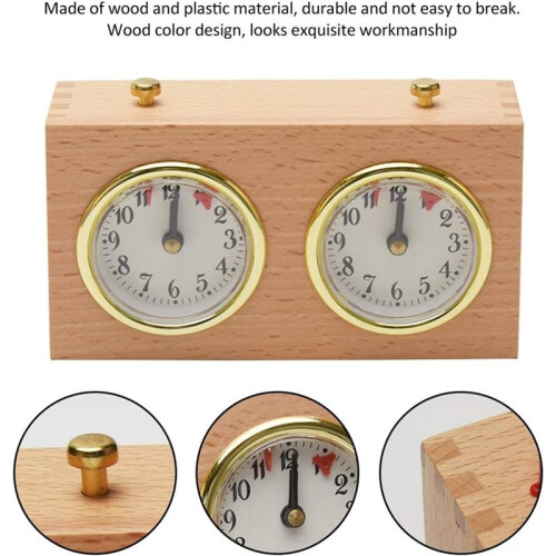Chess Clock Game Timer - International Analogue I-GO Count  Count Down Timer, No Battery Needed 1