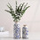 Crackle Glaze Ceramic Bud Vases Set of 2 2