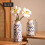 Crackle Glaze Ceramic Bud Vases Set of 2 4