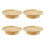 Bamboo Wine Glass Topper 4 pcs 2