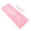 Clavier filaire USB ultra-fin rose dessin animé 2
