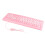Clavier filaire USB ultra-fin rose dessin animé 3