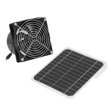 Solar Exhaust Fan 50W 12V Monocrystalline Panel Kit 6.5 Inch with Support & Net