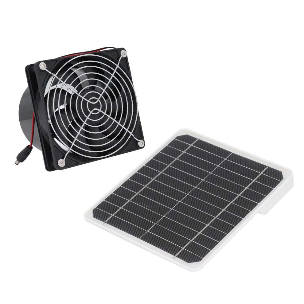 Solar Exhaust Fan 50W 12V Monocrystalline Panel Kit 6.5 Inch With Support & Net 7651390962503