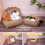 2-Pack Round Wicker Storage Baskets with Lids 5