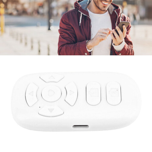 Télécommande sans fil V4.2 BT ABS blanc 150mAh 10-15m