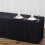 Black Polyester Fitted Tablecloth 48" x 30" x 30" 2