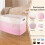 108L Cotton Rope Storage Basket, Rectangular with Handles 3