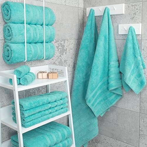 Ensemble de 6 serviettes en coton turc 600 g/m² 1