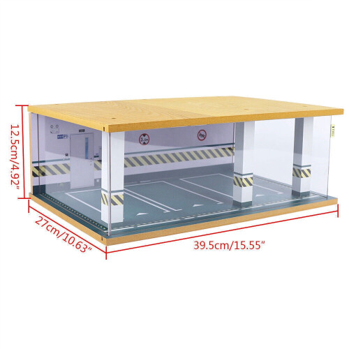 DENEST 1:24 Car Garage Display Box with LED Light 1
