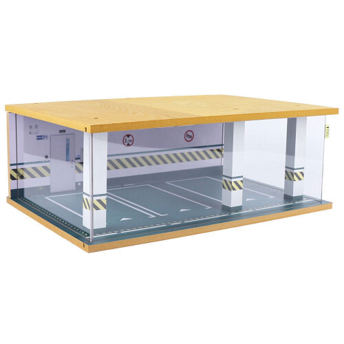 DENEST 1:24 Car Garage Display Box with LED Light 2