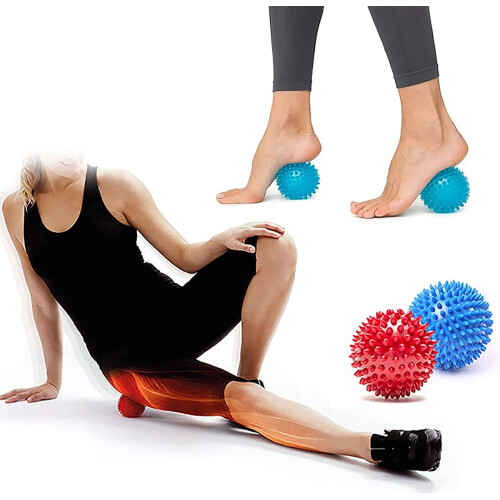 8 cm Solid Rubber Massage Balls Set of 2 2