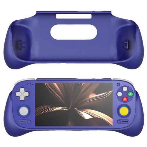For Retroid Pocket Flip 2 Game Console Ergonomic Grip Handle Case with Shockproof Protective Fit in Pocket White 2