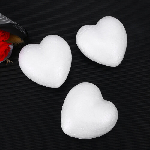 10 Pcs Hearts Solid Peach Foam Valentine's Day Crafts Mother 1