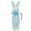 Standing Flocked Easter Bunny Figurine Light Blue 8.7 inch 3