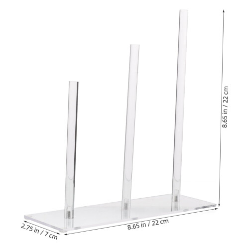3-Tier Clear Acrylic Scrunchie Holder Stand 1