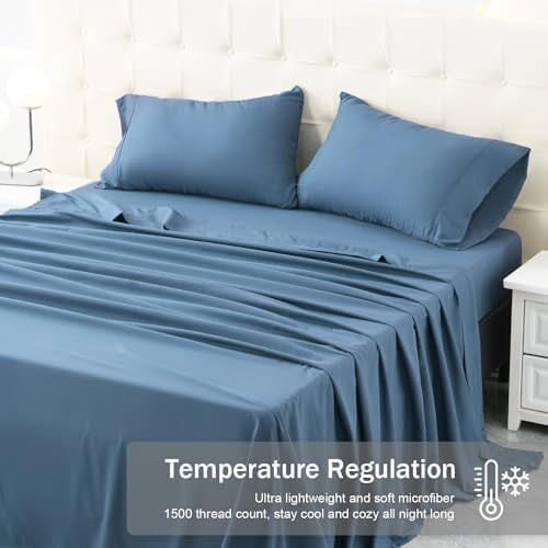 Twin Microfiber Bed Sheet Set, Dark Grey, 3-Piece 1