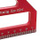 Aluminum 45/90 Woodworking Square Protractor for Carpenter Red 8