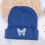 Butterfly Embroidered Knitted Beanie, Acrylic, One Size 3