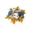Pumpkin Candle Holder with Maple Leaf Wreath 25x25cm 2