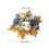 Pumpkin Candle Holder with Maple Leaf Wreath 25x25cm 3