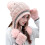 Knitted Trapper Hat with Bobble for Women 2