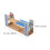 1 Set Wood Train Track Bridge Bridge for Railway Accessory Grey 2